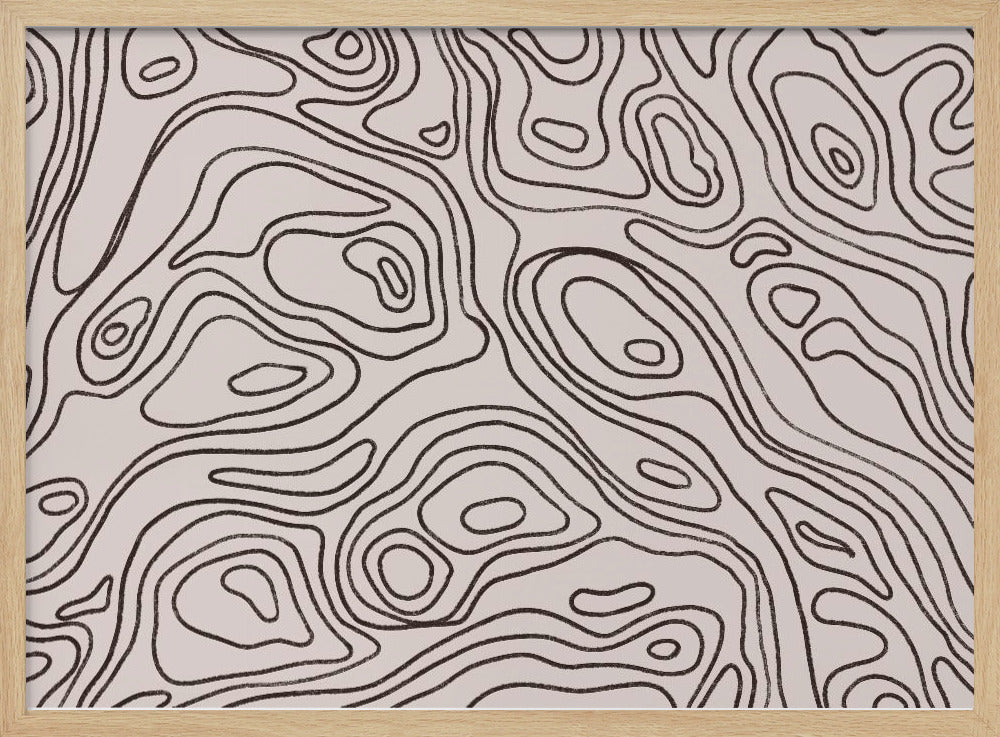 Iso Lines Square Poster